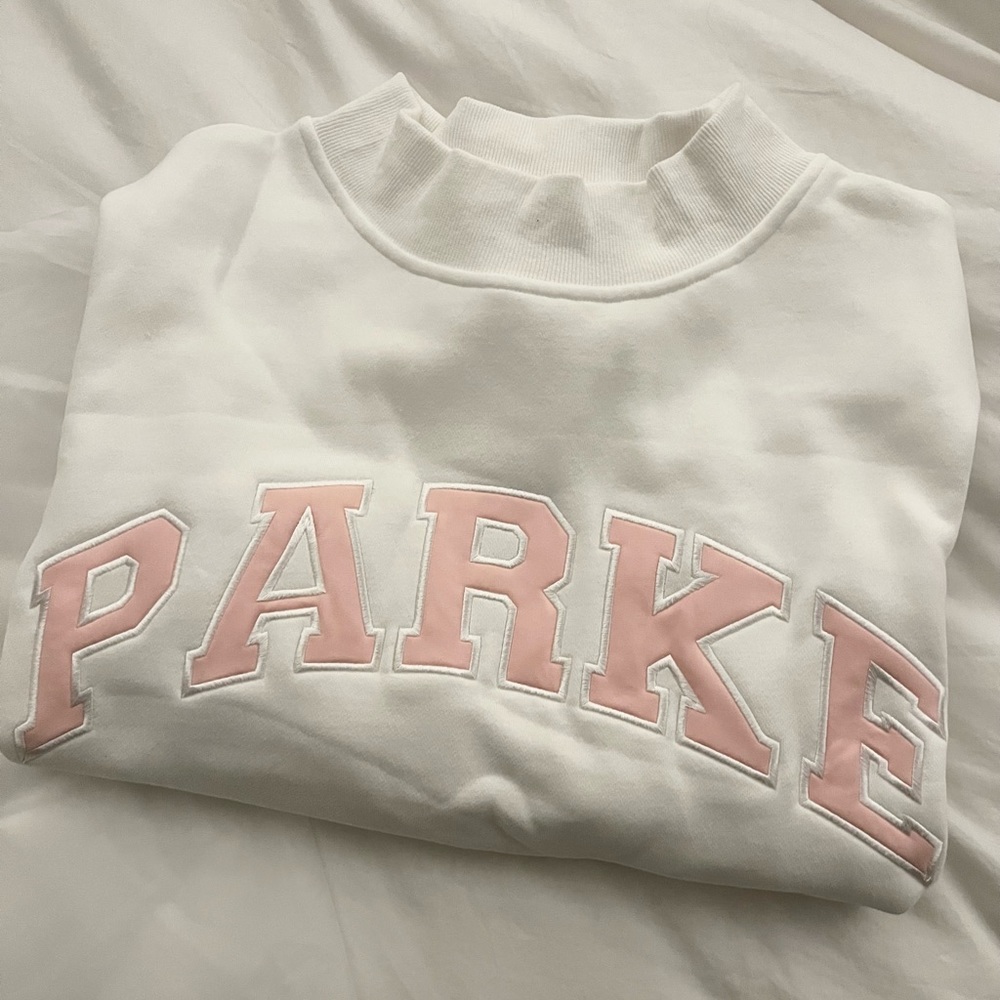 LIMITED EDITION PARKE Varsity Mockneck Valentine’s Sweatshirt